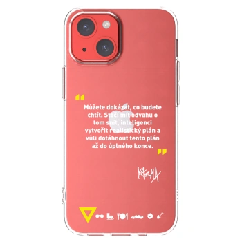 Picasee silikonový průhledný obal pro Apple iPhone 13 mini - Kazma - MŮŽETE DOKÁZAT, CO BUDETE CHTÍT