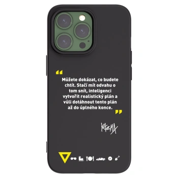 Picasee silikonový černý obal pro Apple iPhone 13 Pro - Kazma - MŮŽETE DOKÁZAT, CO BUDETE CHTÍT