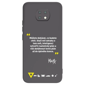 Picasee silikonový černý obal pro Xiaomi Redmi Note 9T - Kazma - MŮŽETE DOKÁZAT, CO BUDETE CHTÍT