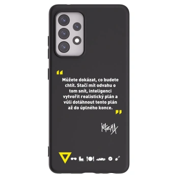 Picasee silikonový černý obal pro Samsung Galaxy A52s 5G A528B - Kazma - MŮŽETE DOKÁZAT, CO BUDETE CHTÍT