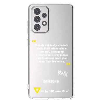 Picasee silikonový průhledný obal pro Samsung Galaxy A52s 5G A528B - Kazma - MŮŽETE DOKÁZAT, CO BUDETE CHTÍT