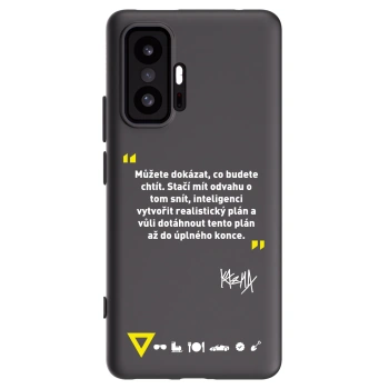 Picasee silikonový černý obal pro Xiaomi 11T - Kazma - MŮŽETE DOKÁZAT, CO BUDETE CHTÍT