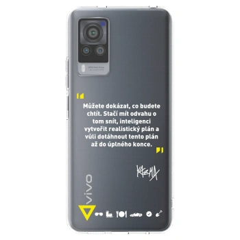Picasee silikonový průhledný obal pro Vivo X60 Pro 5G - Kazma - MŮŽETE DOKÁZAT, CO BUDETE CHTÍT