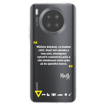 Picasee silikonový průhledný obal pro Huawei Nova 8i - Kazma - MŮŽETE DOKÁZAT, CO BUDETE CHTÍT