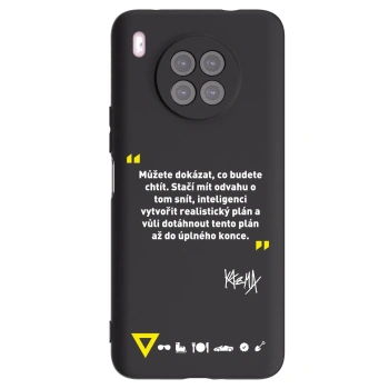 Picasee silikonový černý obal pro Huawei Nova 8i - Kazma - MŮŽETE DOKÁZAT, CO BUDETE CHTÍT