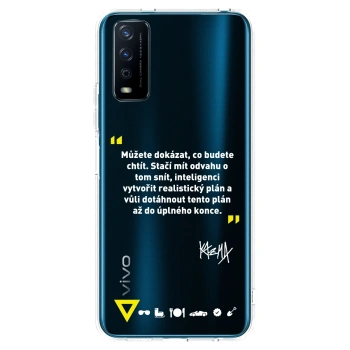 Picasee silikonový průhledný obal pro Vivo Y11s - Kazma - MŮŽETE DOKÁZAT, CO BUDETE CHTÍT