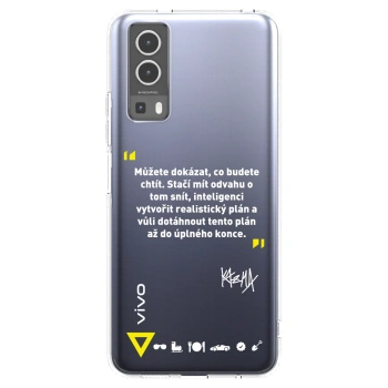 Picasee silikonový průhledný obal pro Vivo Y72 5G - Kazma - MŮŽETE DOKÁZAT, CO BUDETE CHTÍT