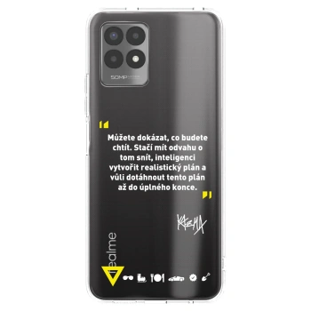 Picasee silikonový průhledný obal pro Realme 8i - Kazma - MŮŽETE DOKÁZAT, CO BUDETE CHTÍT