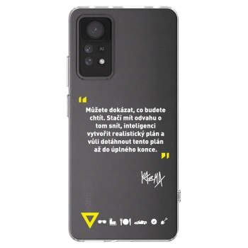 Picasee silikonový průhledný obal pro Xiaomi Redmi Note 11 Pro 5G - Kazma - MŮŽETE DOKÁZAT, CO BUDETE CHTÍT
