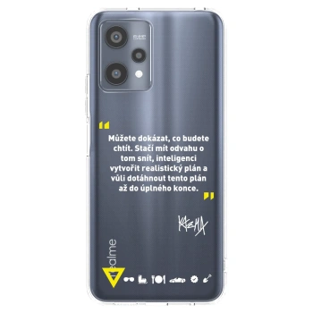 Picasee silikonový průhledný obal pro Realme 9 Pro 5G - Kazma - MŮŽETE DOKÁZAT, CO BUDETE CHTÍT