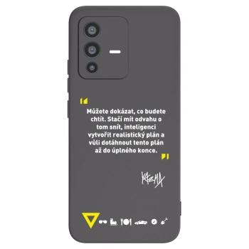 Picasee silikonový černý obal pro Vivo V23 5G - Kazma - MŮŽETE DOKÁZAT, CO BUDETE CHTÍT