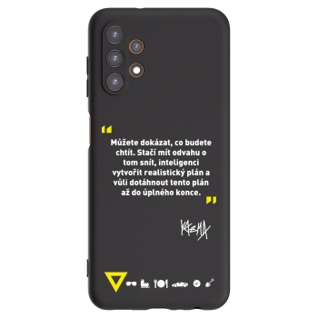 Picasee silikonový černý obal pro Samsung Galaxy A13 4G A135 - Kazma - MŮŽETE DOKÁZAT, CO BUDETE CHTÍT