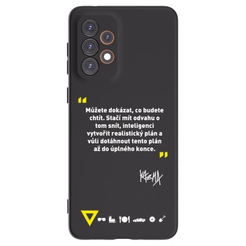 Picasee silikonový černý obal pro Samsung Galaxy A33 5G A336 - Kazma - MŮŽETE DOKÁZAT, CO BUDETE CHTÍT