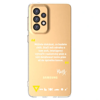 Picasee silikonový průhledný obal pro Samsung Galaxy A33 5G A336 - Kazma - MŮŽETE DOKÁZAT, CO BUDETE CHTÍT