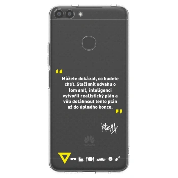 Picasee silikonový průhledný obal pro Huawei P Smart - Kazma - MŮŽETE DOKÁZAT, CO BUDETE CHTÍT