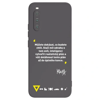 Obal pro Sony Xperia 10 IV 5G - Kazma - MŮŽETE DOKÁZAT, CO BUDETE CHTÍT