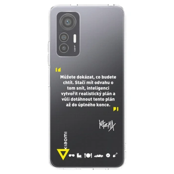 Picasee silikonový průhledný obal pro Xiaomi 12 Lite - Kazma - MŮŽETE DOKÁZAT, CO BUDETE CHTÍT