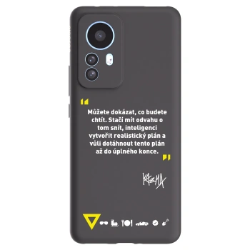 Picasee silikonový černý obal pro Xiaomi 12T - Kazma - MŮŽETE DOKÁZAT, CO BUDETE CHTÍT