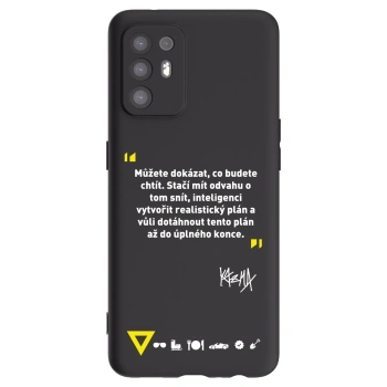 Picasee silikonový černý obal pro OPPO A94 5G - Kazma - MŮŽETE DOKÁZAT, CO BUDETE CHTÍT