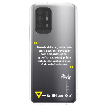 Picasee silikonový průhledný obal pro OPPO A94 5G - Kazma - MŮŽETE DOKÁZAT, CO BUDETE CHTÍT