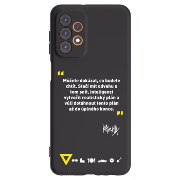 Picasee silikonový černý obal pro Samsung Galaxy A23 A236B 5G - Kazma - MŮŽETE DOKÁZAT, CO BUDETE CHTÍT