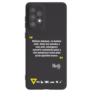 Picasee silikonový černý obal pro Samsung Galaxy A73 5G - Kazma - MŮŽETE DOKÁZAT, CO BUDETE CHTÍT