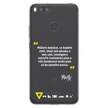 Picasee silikonový průhledný obal pro Xiaomi Redmi A1 - Kazma - MŮŽETE DOKÁZAT, CO BUDETE CHTÍT