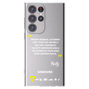 Picasee silikonový průhledný obal pro Samsung Galaxy S23 Ultra 5G - Kazma - MŮŽETE DOKÁZAT, CO BUDETE CHTÍT