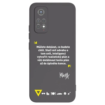 Picasee silikonový černý obal pro Xiaomi Redmi Note 11S 5G - Kazma - MŮŽETE DOKÁZAT, CO BUDETE CHTÍT