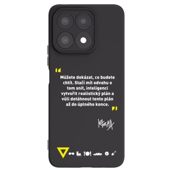 Picasee silikonový černý obal pro Honor X8a - Kazma - MŮŽETE DOKÁZAT, CO BUDETE CHTÍT
