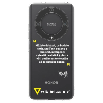 Picasee silikonový průhledný obal pro Honor Magic5 Lite 5G - Kazma - MŮŽETE DOKÁZAT, CO BUDETE CHTÍT
