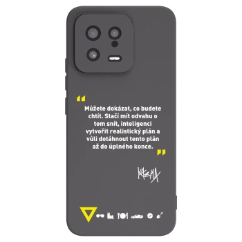 Picasee silikonový černý obal pro Xiaomi 13 - Kazma - MŮŽETE DOKÁZAT, CO BUDETE CHTÍT