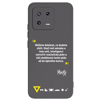 Picasee silikonový černý obal pro Xiaomi 13 Pro - Kazma - MŮŽETE DOKÁZAT, CO BUDETE CHTÍT