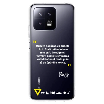 Picasee silikonový průhledný obal pro Xiaomi 13 Pro - Kazma - MŮŽETE DOKÁZAT, CO BUDETE CHTÍT