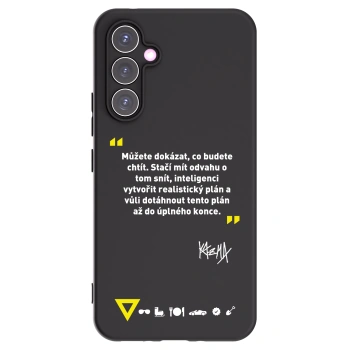 Picasee silikonový černý obal pro Samsung Galaxy A54 5G A546B - Kazma - MŮŽETE DOKÁZAT, CO BUDETE CHTÍT