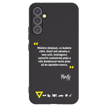 Picasee silikonový černý obal pro Samsung Galaxy A34 5G A346B - Kazma - MŮŽETE DOKÁZAT, CO BUDETE CHTÍT
