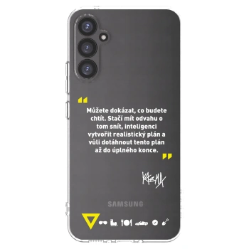 Picasee silikonový průhledný obal pro Samsung Galaxy A34 5G A346B - Kazma - MŮŽETE DOKÁZAT, CO BUDETE CHTÍT