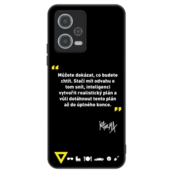 Obal pro Xiaomi Redmi Note 12 5G - Kazma - MŮŽETE DOKÁZAT, CO BUDETE CHTÍT