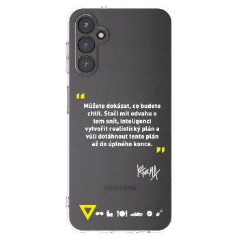 Picasee silikonový průhledný obal pro Samsung Galaxy A14 5G A146P - Kazma - MŮŽETE DOKÁZAT, CO BUDETE CHTÍT