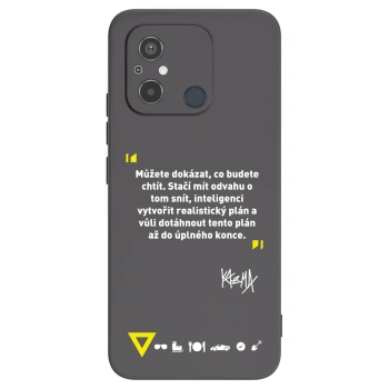 Picasee silikonový černý obal pro Xiaomi Redmi 12C - Kazma - MŮŽETE DOKÁZAT, CO BUDETE CHTÍT