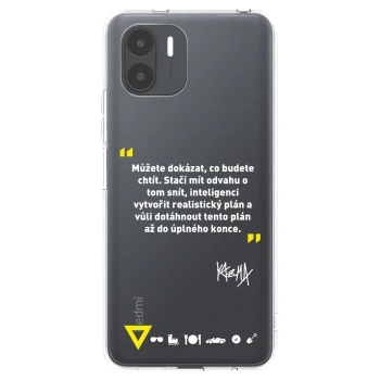 Picasee silikonový průhledný obal pro Xiaomi Redmi A2 - Kazma - MŮŽETE DOKÁZAT, CO BUDETE CHTÍT
