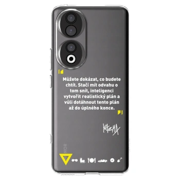 Picasee silikonový průhledný obal pro Honor 90 5G - Kazma - MŮŽETE DOKÁZAT, CO BUDETE CHTÍT