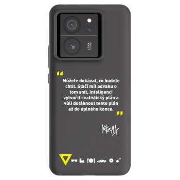 Picasee silikonový černý obal pro Xiaomi 13T - Kazma - MŮŽETE DOKÁZAT, CO BUDETE CHTÍT