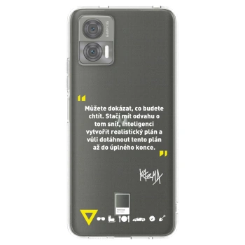 Picasee silikonový průhledný obal pro Motorola Edge 30 Neo - Kazma - MŮŽETE DOKÁZAT, CO BUDETE CHTÍT