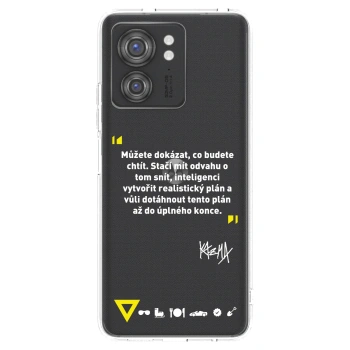 Picasee silikonový průhledný obal pro Motorola Edge 40 - Kazma - MŮŽETE DOKÁZAT, CO BUDETE CHTÍT