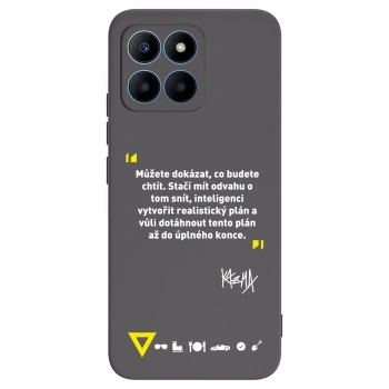 Picasee silikonový černý obal pro Honor 70 Lite - Kazma - MŮŽETE DOKÁZAT, CO BUDETE CHTÍT