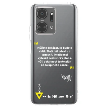 Picasee silikonový průhledný obal pro Honor X7a - Kazma - MŮŽETE DOKÁZAT, CO BUDETE CHTÍT