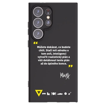 Picasee silikonový černý obal pro Samsung Galaxy S24 Ultra S928B 5G - Kazma - MŮŽETE DOKÁZAT, CO BUDETE CHTÍT