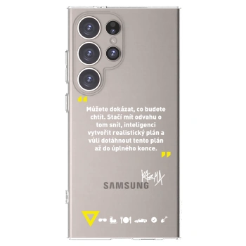 Picasee silikonový průhledný obal pro Samsung Galaxy S24 Ultra S928B 5G - Kazma - MŮŽETE DOKÁZAT, CO BUDETE CHTÍT