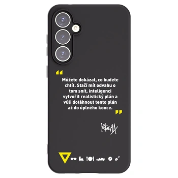 Picasee silikonový černý obal pro Samsung Galaxy S23 FE S711B - Kazma - MŮŽETE DOKÁZAT, CO BUDETE CHTÍT
